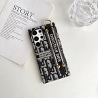 Dior Phone Case Samsung Galaxy Hand Strap S22 23 24 25 26 Ultra Plus for s22-plus
