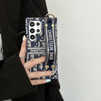 Dior Phone Case Samsung Galaxy Hand Strap S22 23 24 25 26 Ultra Plus for s22-plus