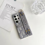 Dior Phone Case Samsung Galaxy Hand Strap S22 23 24 25 26 Ultra Plus for s22-ultra