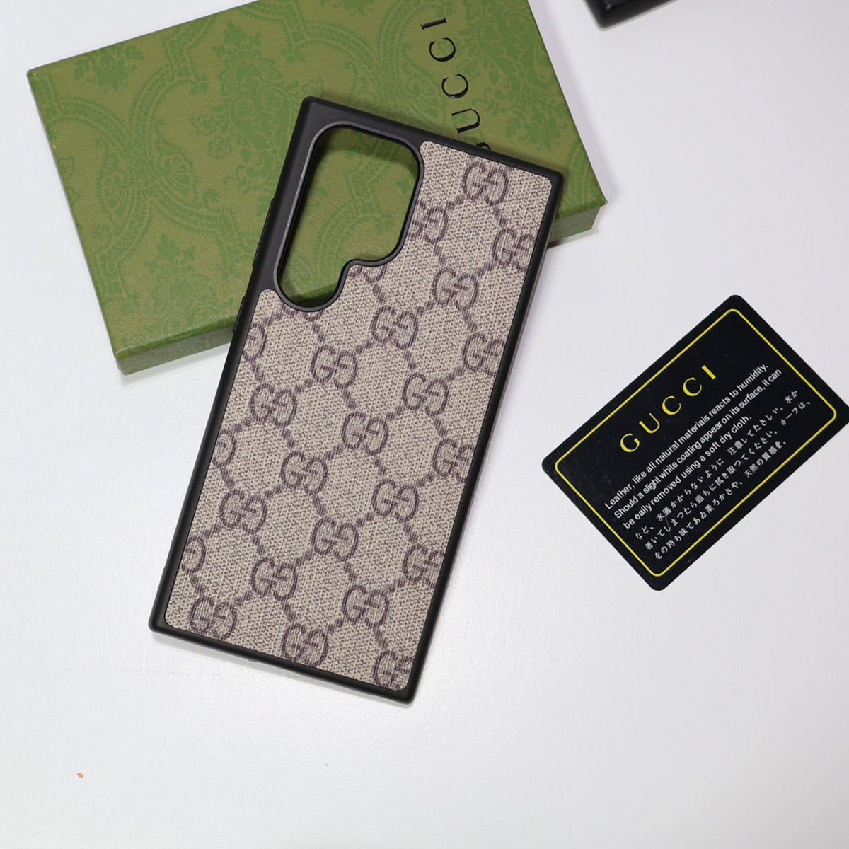 Gucci Samsung Galaxy Phone Case Card Slot For S22 23 24 25 26 Ultra Plus Series for s22-ultra