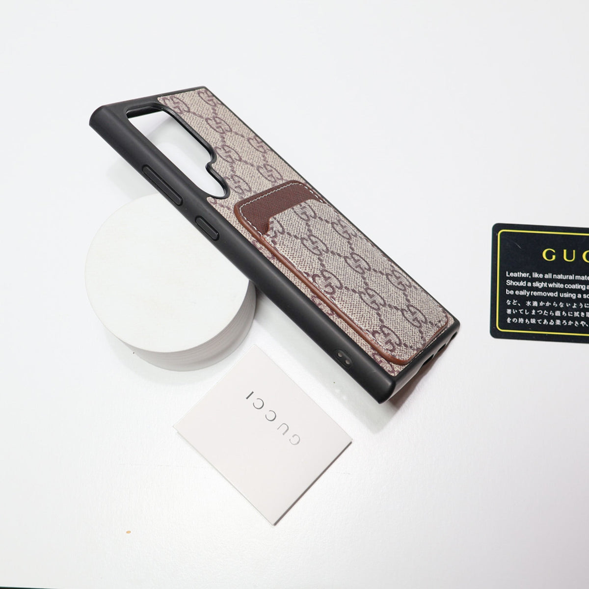 Gucci Samsung Galaxy Phone Case Card Slot For S22 23 24 25 26 Ultra Plus Series for s23