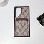 Gucci Samsung Galaxy Phone Case Card Slot For S22 23 24 25 26 Ultra Plus Series for s24-plus