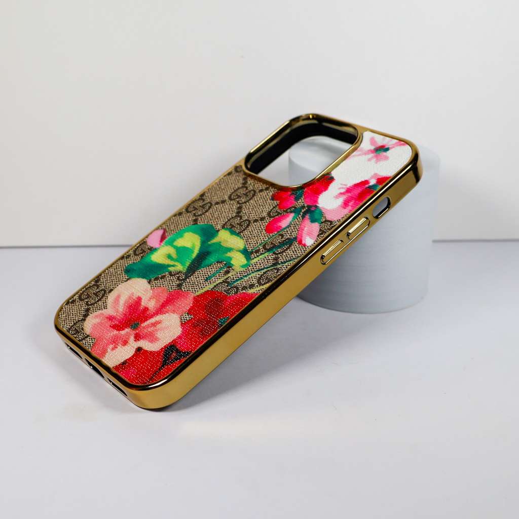 Luxury Bloom iPhone Case 11 12 13 14 15 16 Pro Max Plus Series / Red for 11-pro-max