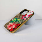 Luxury Bloom iPhone Case 11 12 13 14 15 16 Pro Max Plus Series / Red for 11-pro-max