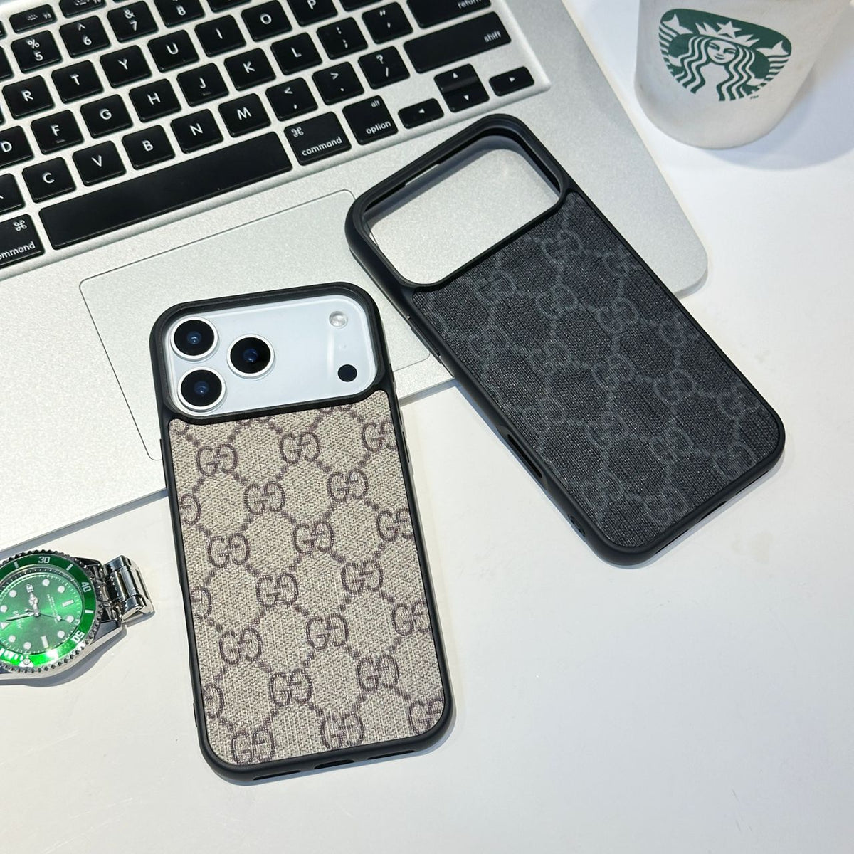 Classic Canvas Pattern iPhone 17 Series G Style iPhone Case