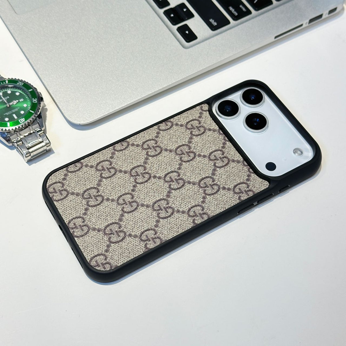 Classic Canvas Pattern iPhone 17 Series G Style iPhone Case for 17-air