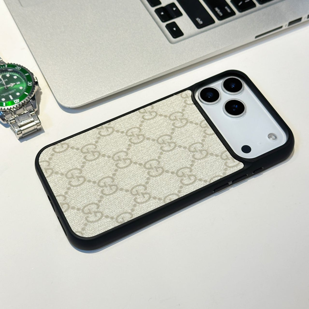 Classic Canvas Pattern iPhone 17 Series G Style iPhone Case for 17-air