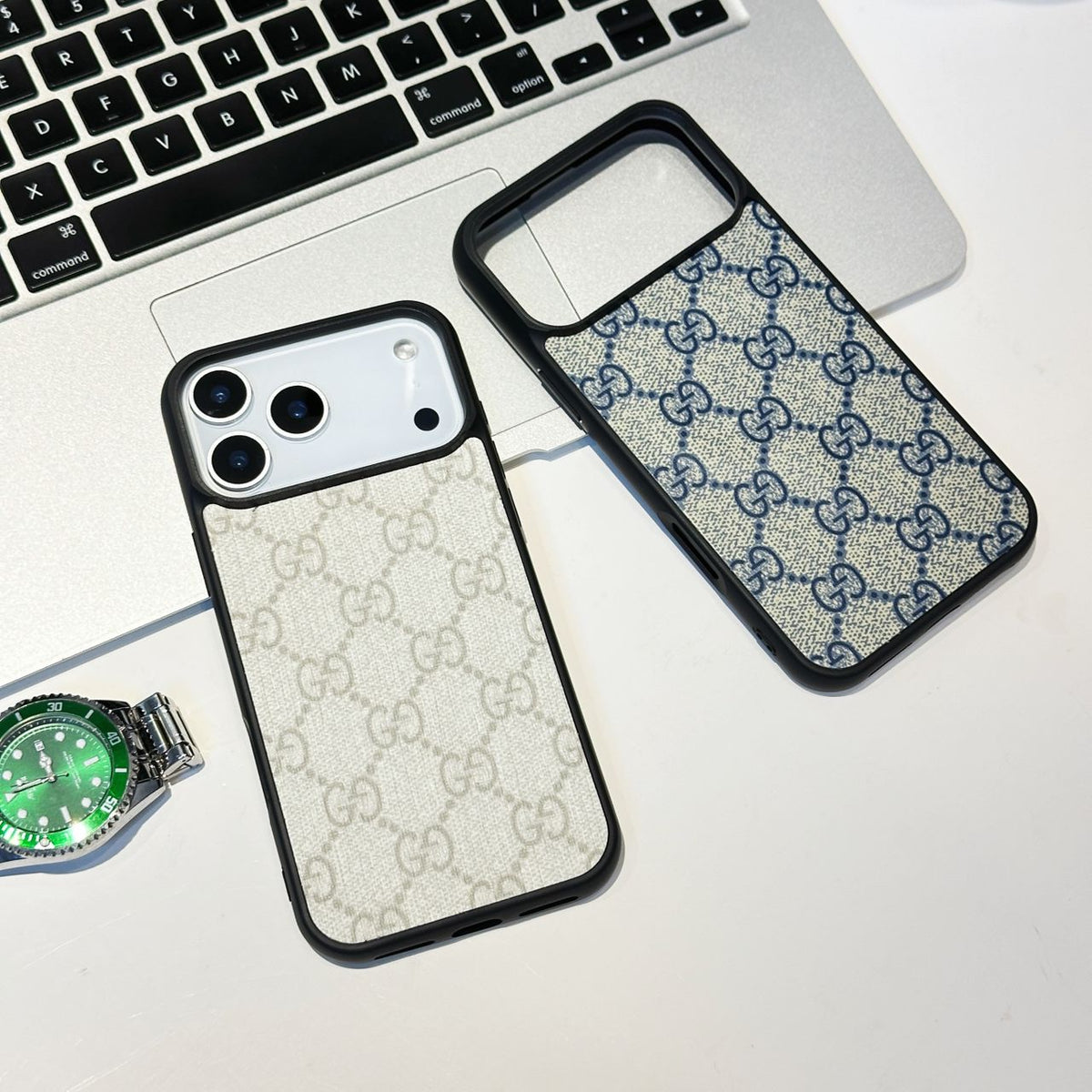Classic Canvas Pattern iPhone 17 Series G Style iPhone Case