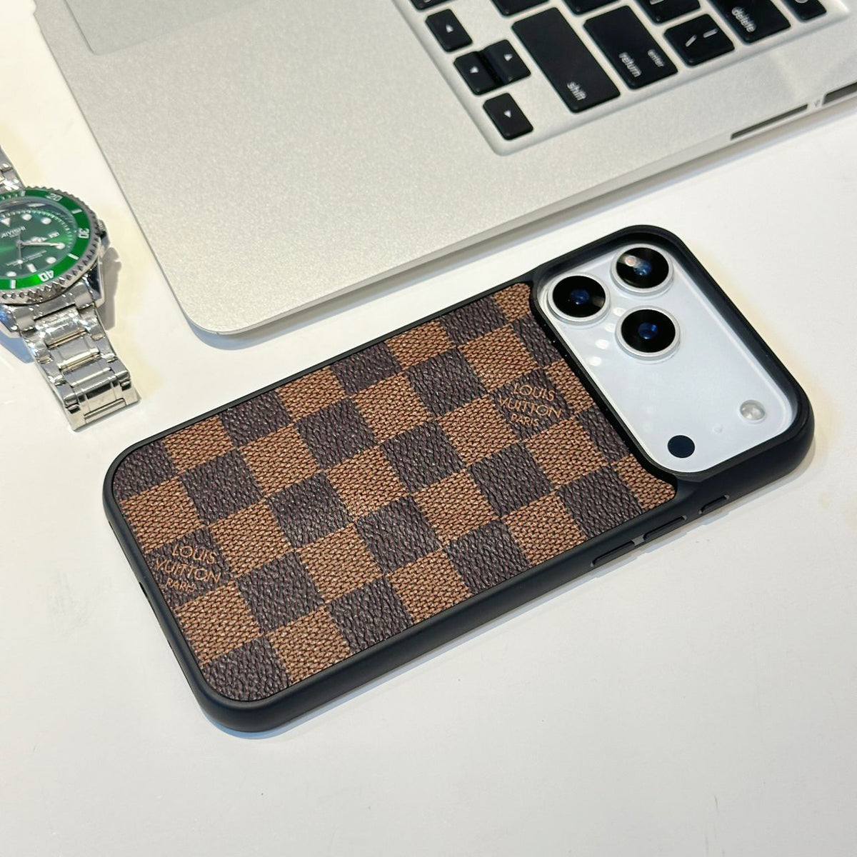 iPhone 17 Series MagSafe Phone Case LV Style