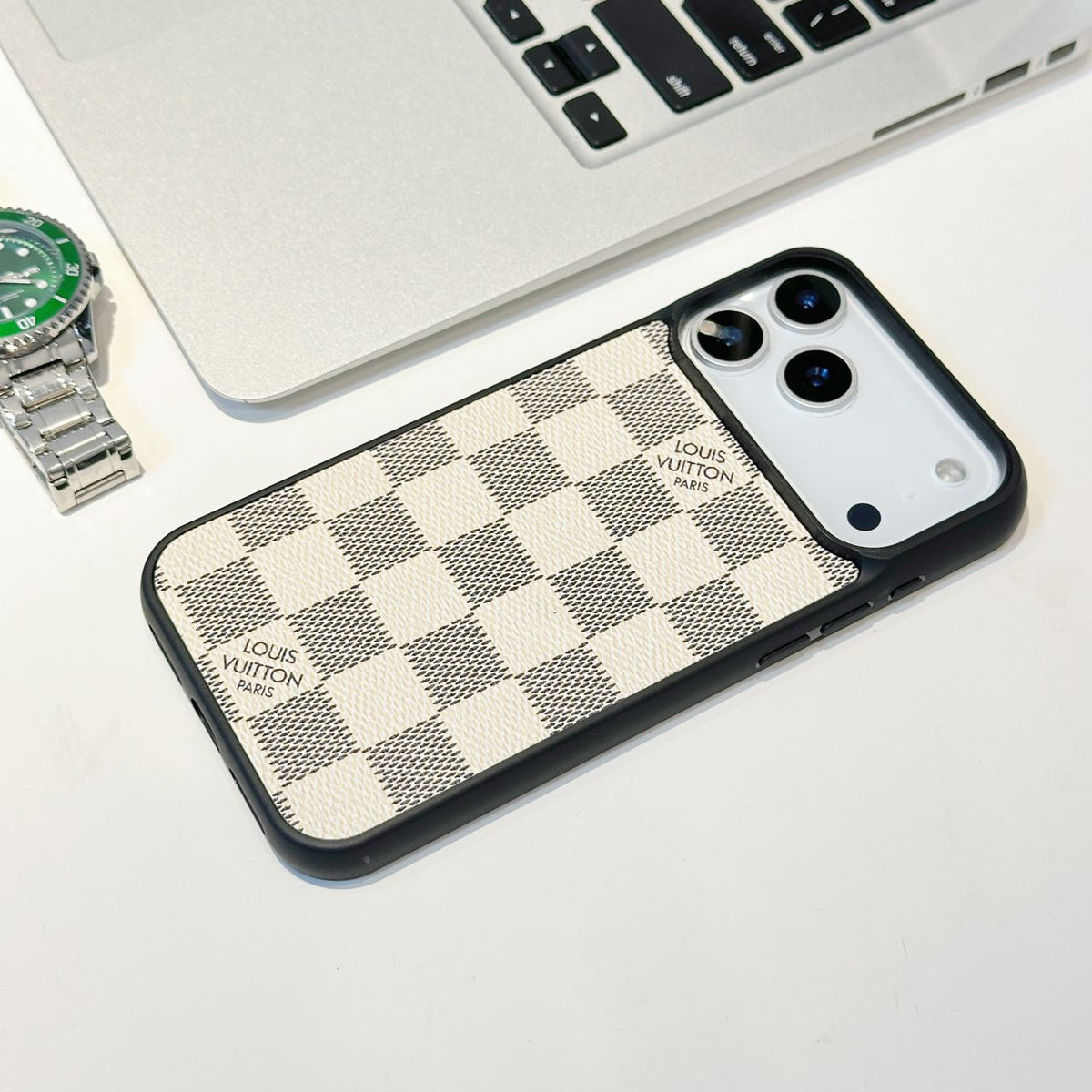 iPhone 17 Series MagSafe Phone Case LV Style
