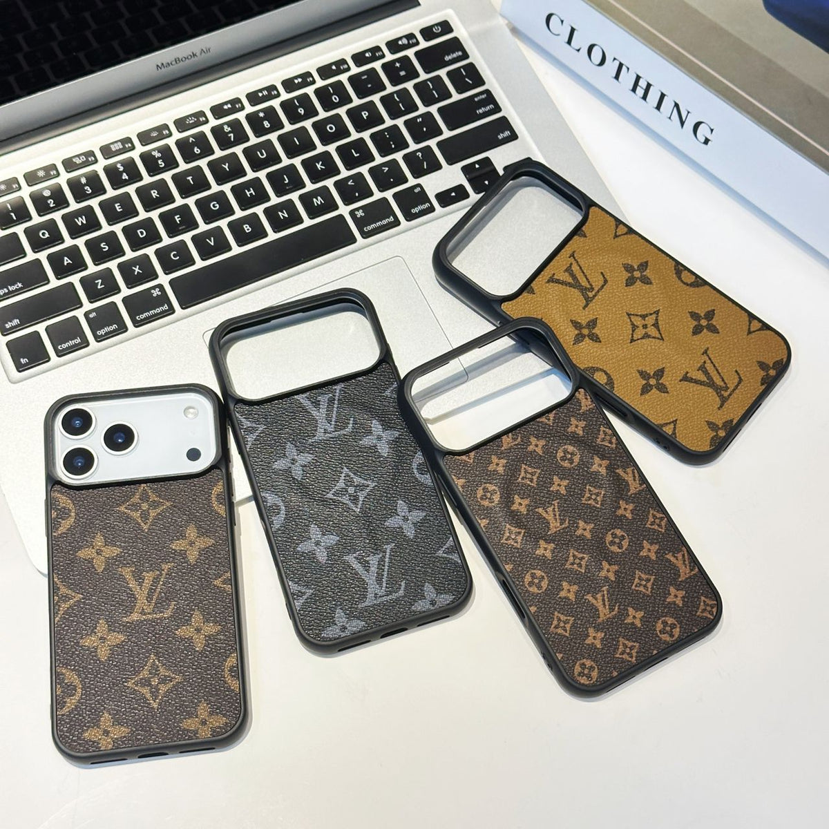 iPhone 17 Series MagSafe Phone Case LV Style