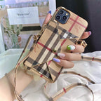 Designer Crossbody Wallet Case For I Pro Max / Bb Leather for 12-pro