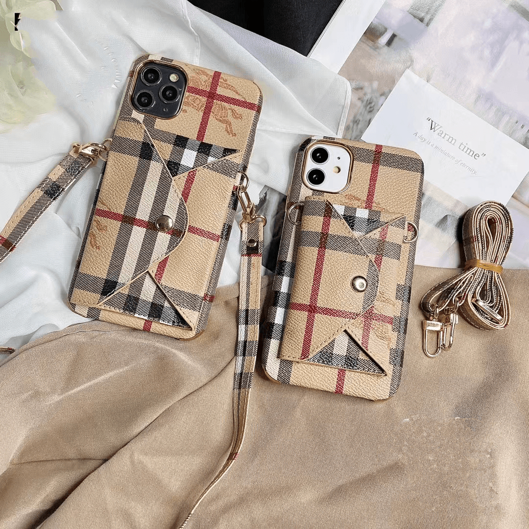 Designer Crossbody Wallet Case For I Pro Max / Bb Leather for 11