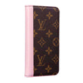 LV iPhone 14 Wallet Case Pink Edge For I Pro Max Plus for 11
