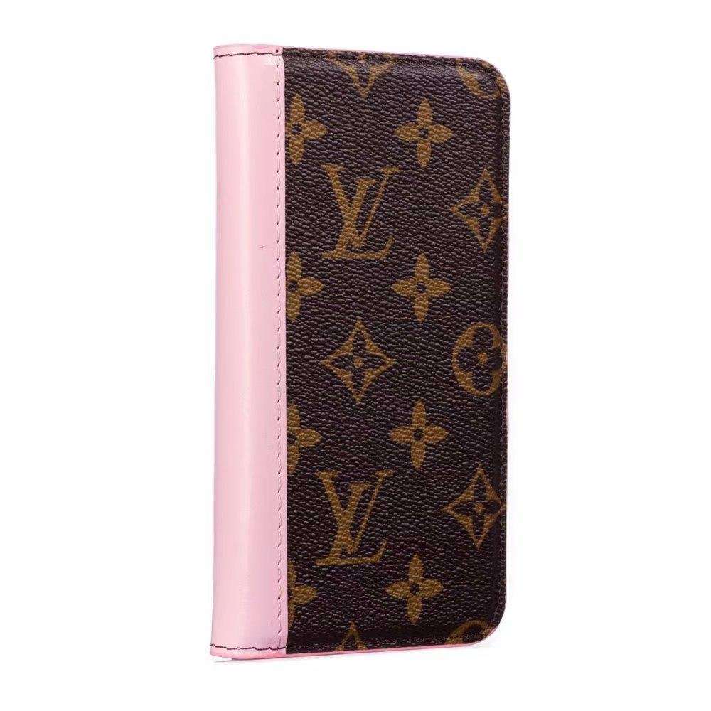 LV iPhone 14 Wallet Case Pink Edge For I Pro Max Plus for 11