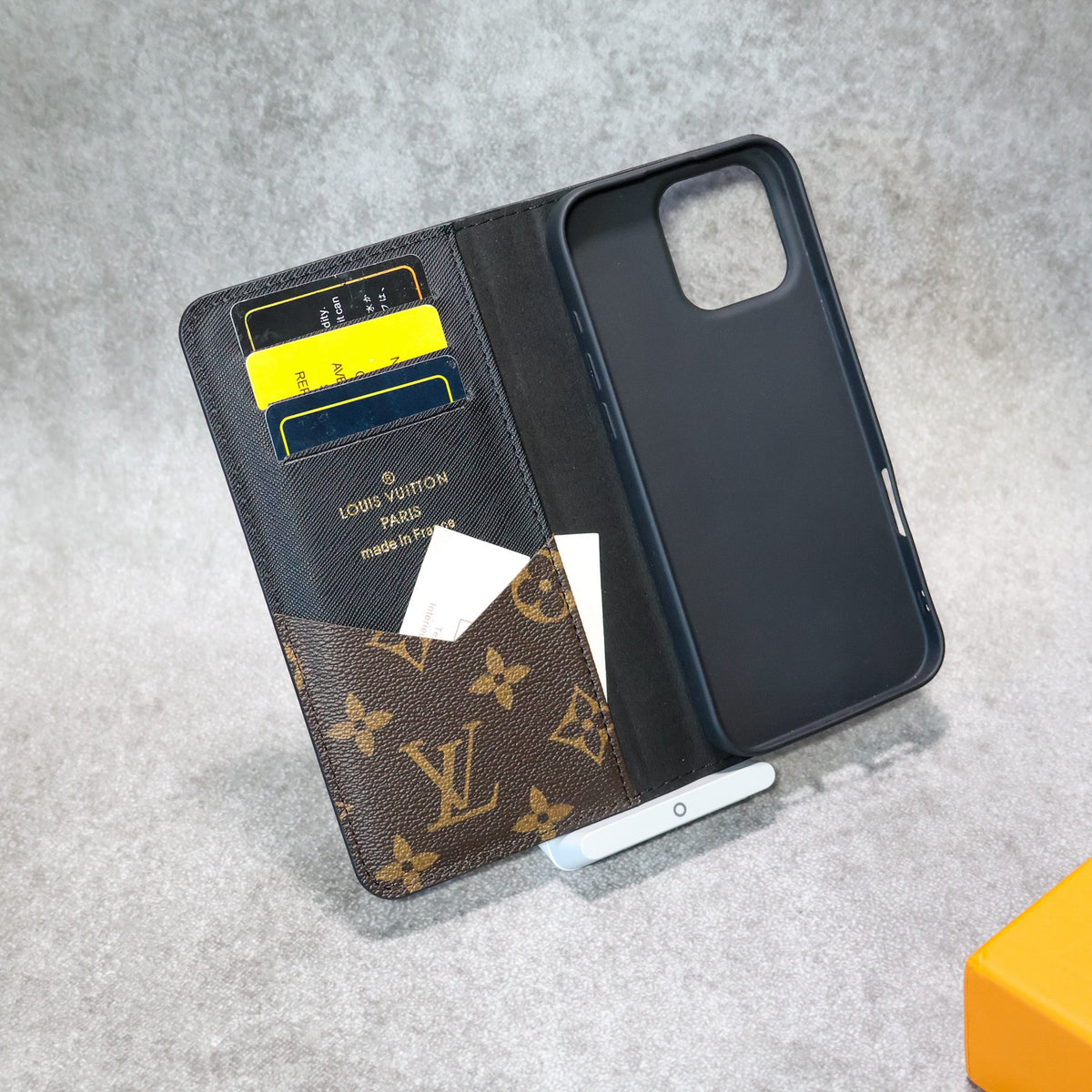 iPhone Wallet Case LV Leather For 12-17 / Pro / Pro Max / Plus for 12-pro