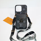 iPhone LV Case Wallet For 12-16 / Pro / Pro Max / Plus / – Crossbody for 12-pro