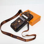 iPhone LV Case Wallet For 12-16 / Pro / Pro Max / Plus / – Crossbody