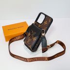 iPhone LV Case Wallet For 12-16 / Pro / Pro Max / Plus / – Crossbody
