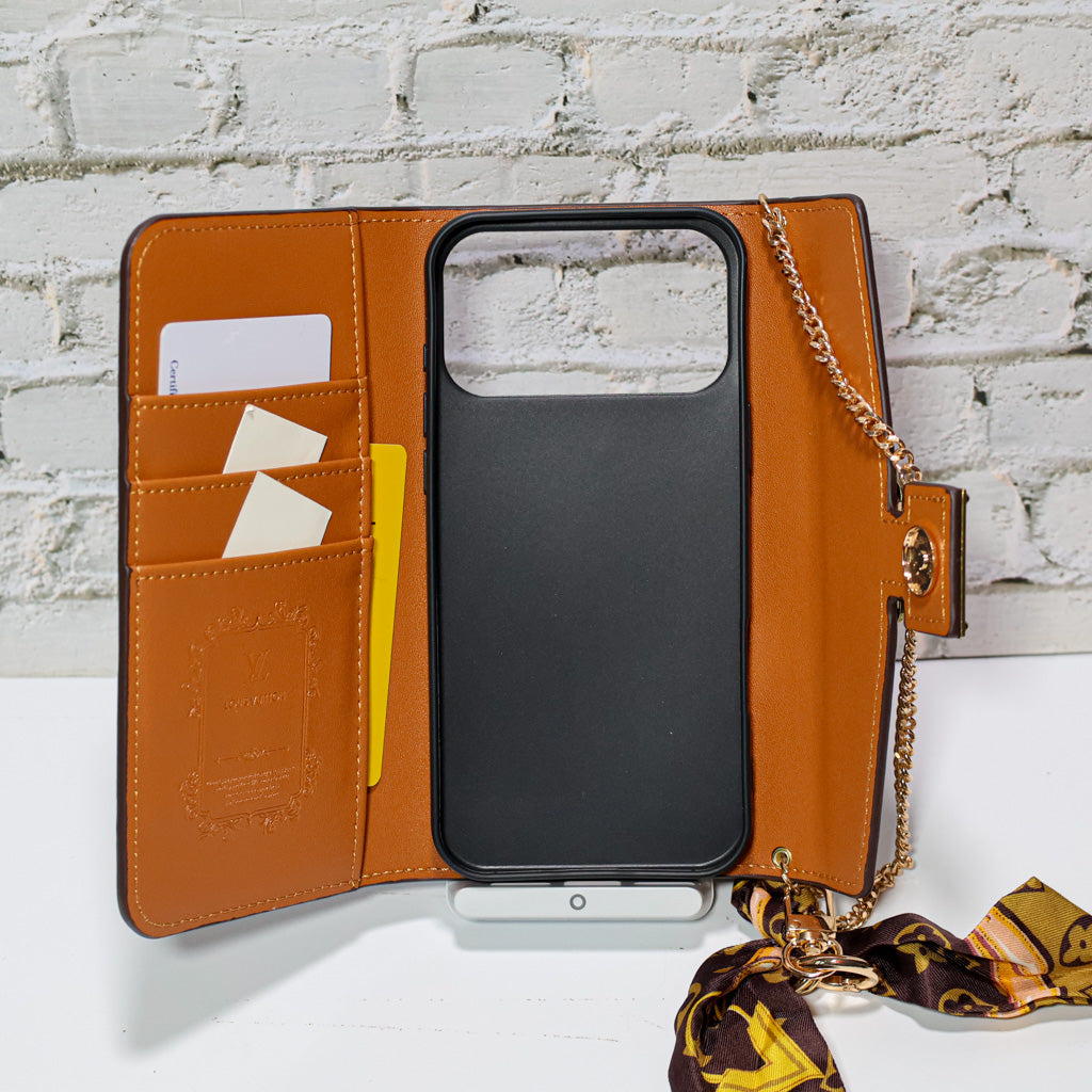 Designer Folio Phone Case Crossbody Style For 17/ Pro/ Pro Max / Air for iphone-17-air