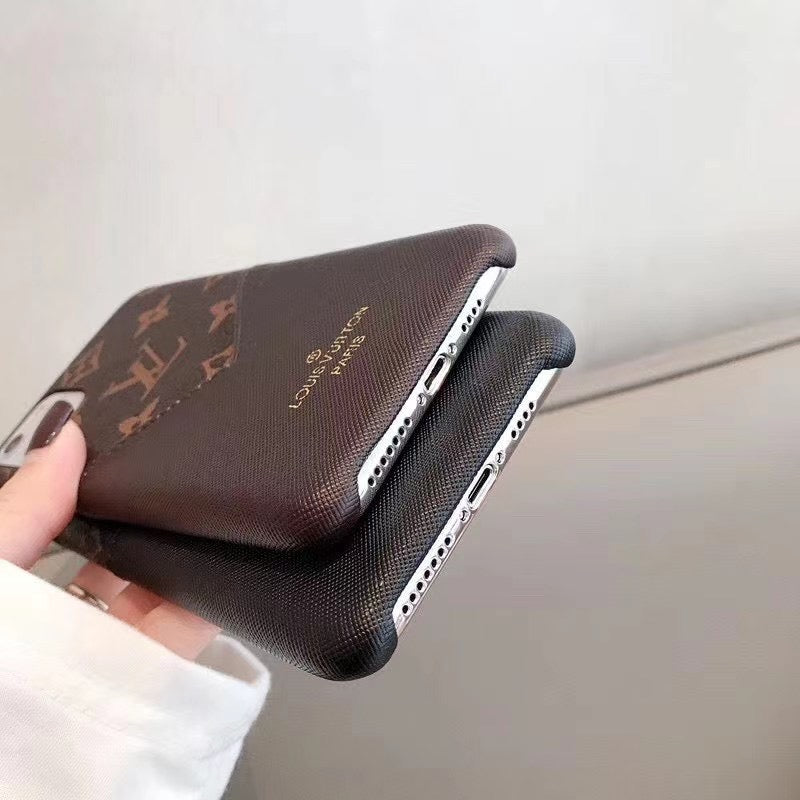 Louis Vuitton iPhone 15 16 Pro Case / Pro Max / Plus / Accent Patched Leather for 15-plus