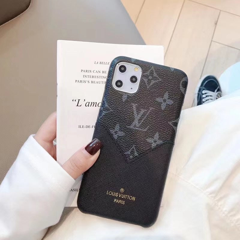Louis Vuitton iPhone 15 16 Pro Case / Pro Max / Plus / Accent Patched Leather