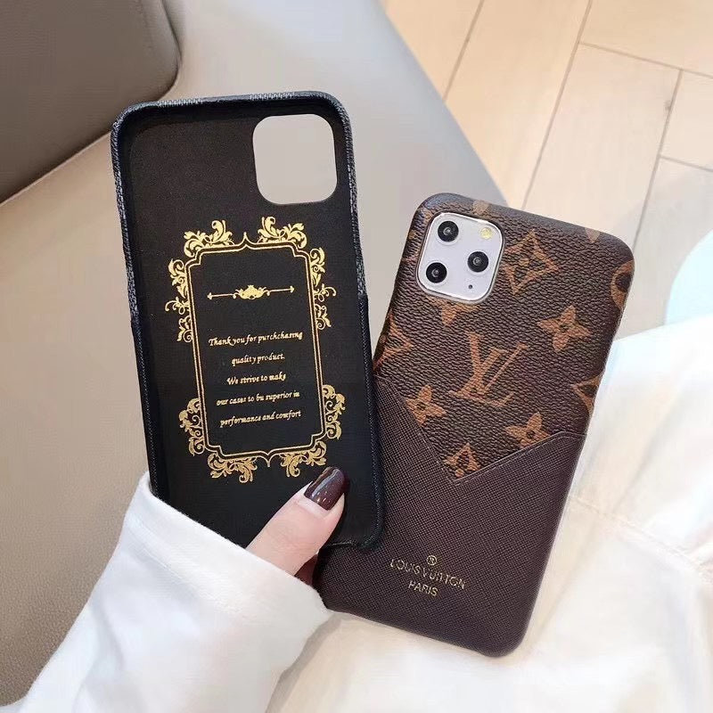 Louis Vuitton iPhone 15 16 Pro Case / Pro Max / Plus / Accent Patched Leather for 15-plus