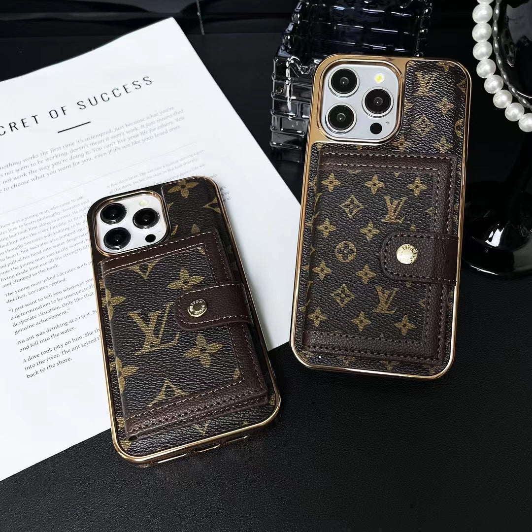 Louis V Phone Case Card Holder I Pro Max for 12