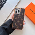 LV Monogram Phone Case For iPhone 16 Pro Max Plus Series for iphone-16-pro-max