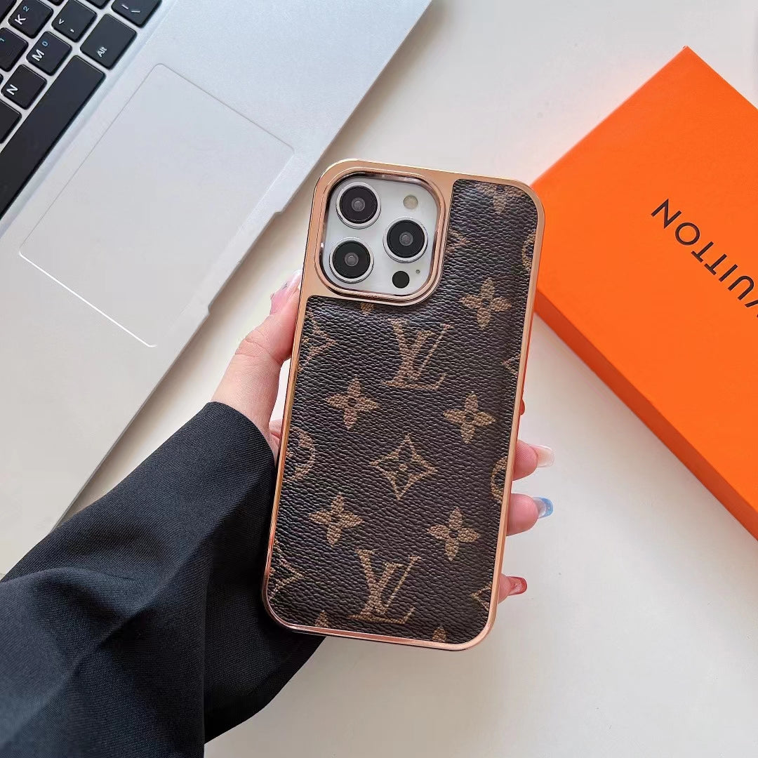 LV Monogram Phone Case For iPhone 16 Pro Max Plus Series for iphone-16-pro-max