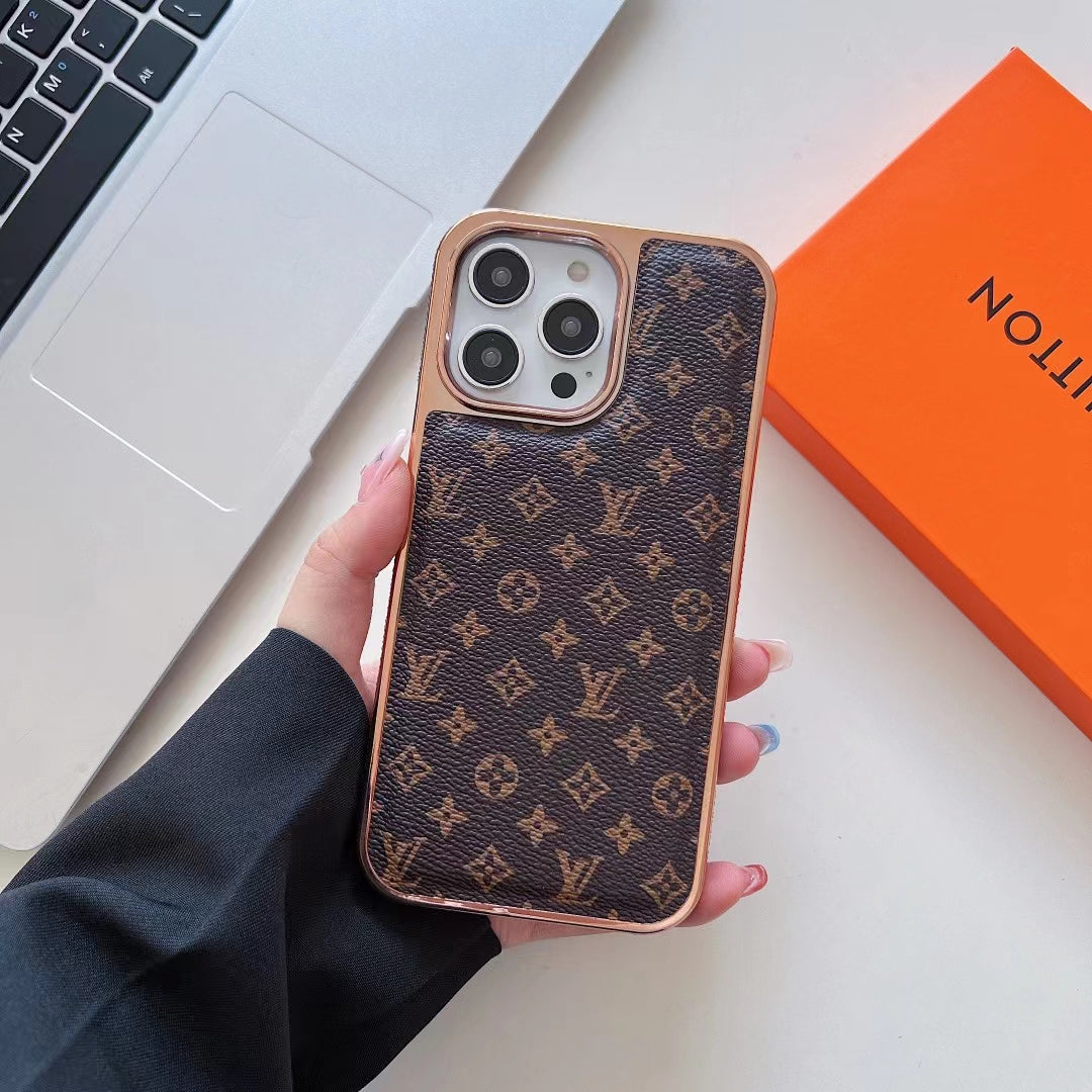 LV Monogram Phone Case For iPhone 16 Pro Max Plus Series for iphone-16-pro-max
