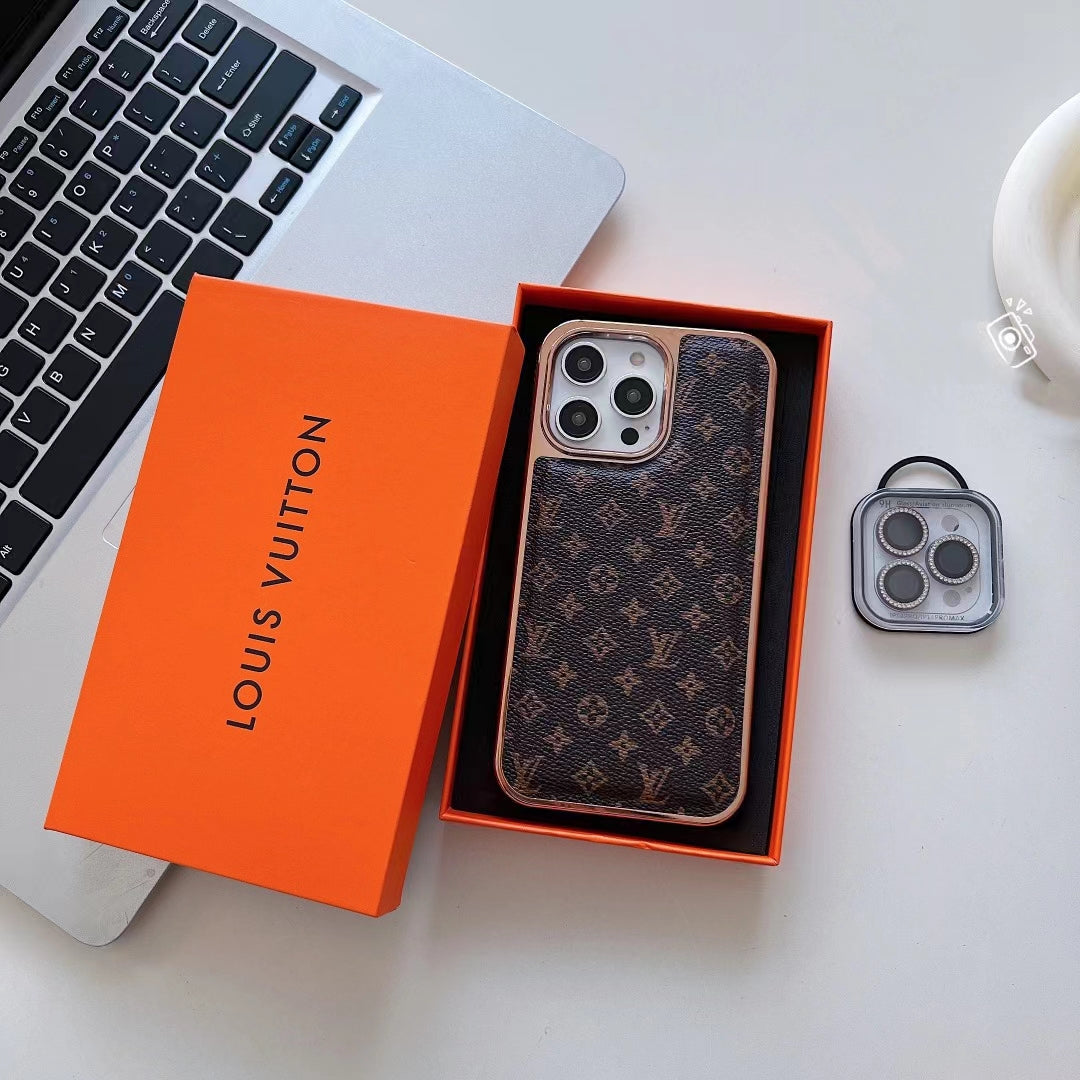 LV Monogram Phone Case For iPhone 16 Pro Max Plus Series for iphone-16-pro