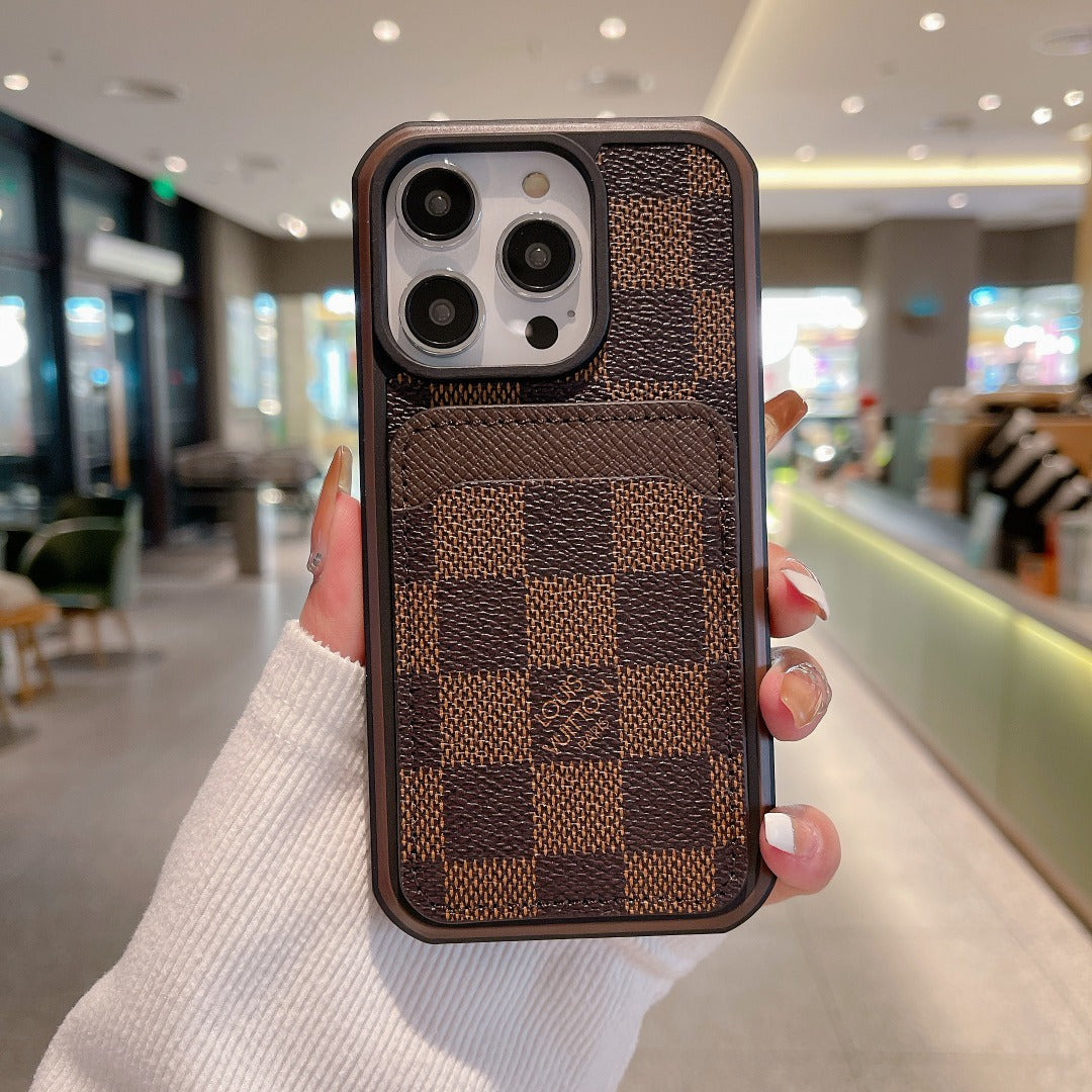 Luxury Phone Case Card Holder iPhone 16 Pro Max Series