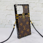 Reverse Monogram Eye Trunk iPhone Case For 11 12 13 14 15 Pro Max Plus Series for 11-pro-max