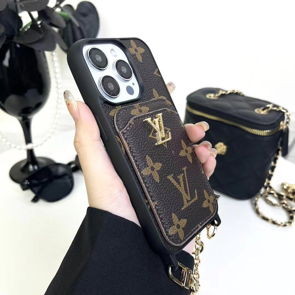 LV Monogram Card Holder Case Wallet For I Pro Max Plus for 12