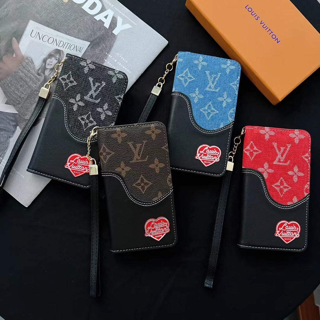 LV Wallet Case iPhone 16 Pro Max Plus 11 12 13 14 15 Series for 12-pro-max