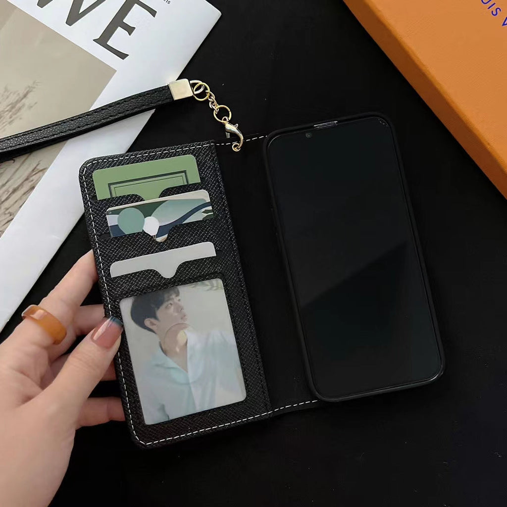LV Wallet Case iPhone 16 Pro Max Plus 11 12 13 14 15 Series for 11-pro-max