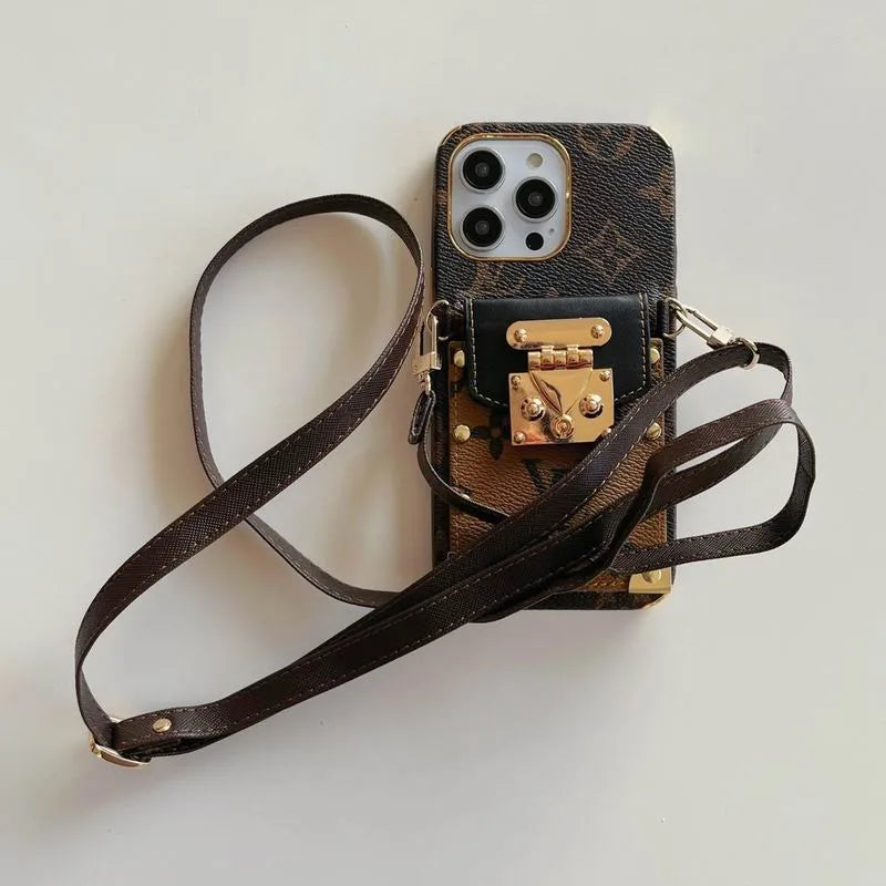 LV Monogram Crossbody Phone Case For I Pro Max for 12-pro-max