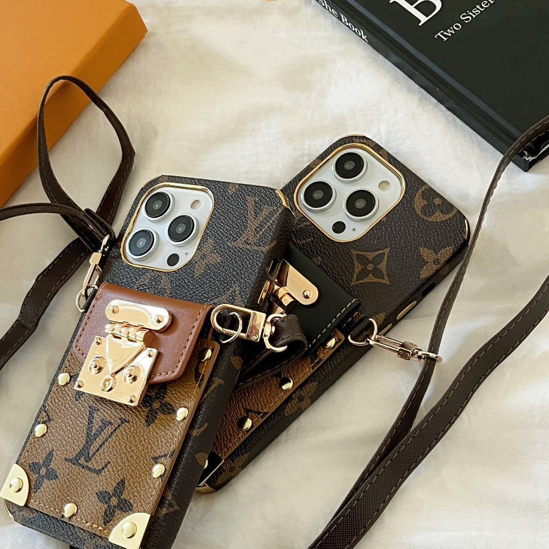 LV Monogram Crossbody Phone Case For I Pro Max for 12-pro