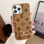 Fashion iPhone Case 16 15 14 13 12 11 Pro Max Plus Leather Design Electroplated for 12-pro