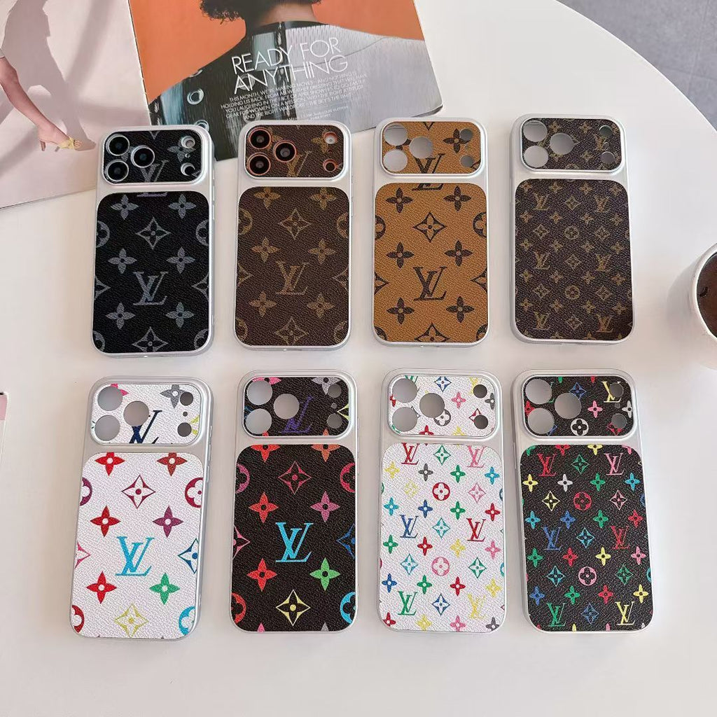 Multicolor Monogram LV-Style Phone Case For iPhone 13-17 / Pro / Pro Max / Plus / Air