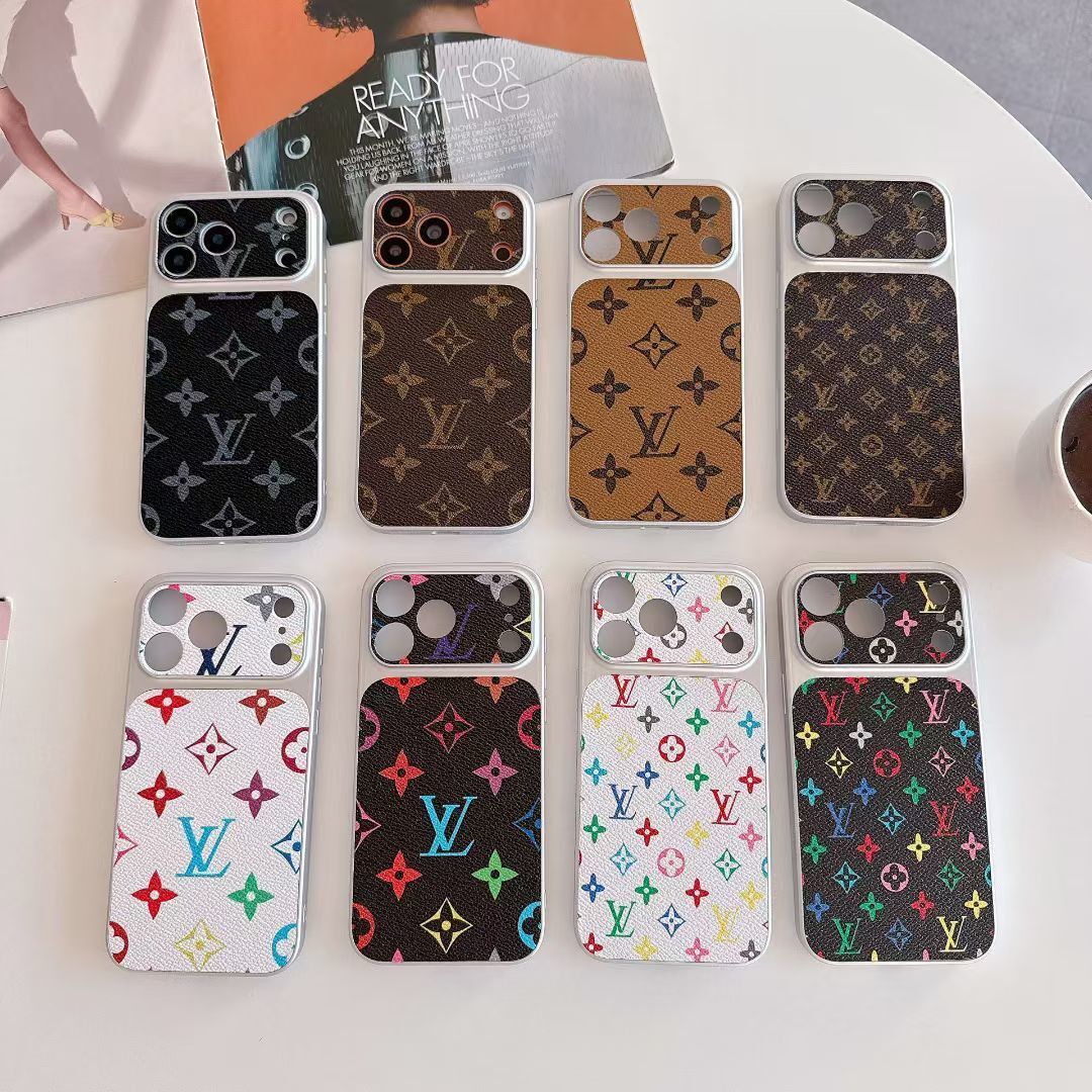 Multicolor Monogram LV-Style Phone Case For iPhone 13-17 / Pro / Pro Max / Plus / Air