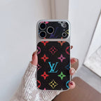 Multicolor Monogram LV-Style Phone Case For iPhone 13-17 / Pro / Pro Max / Plus / Air for 13-pro